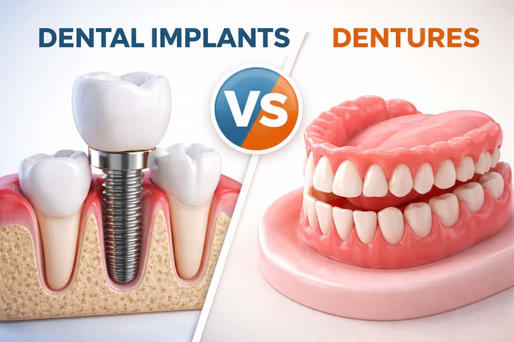 Implants vs Dentures: Costs, Comfort & Maintenance Compared